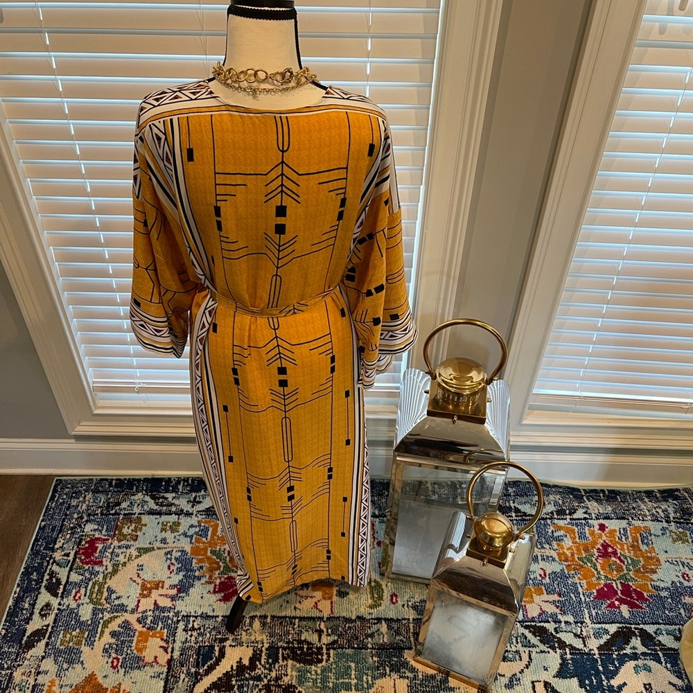 Bohemian Elegant self belted  Kimono/Dress tunic - Picture 5 of 16